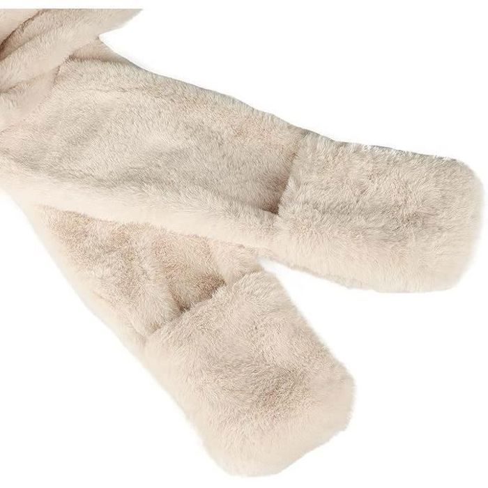 Bonnet-écharpe-gants 3 En 1 Pour Enfant - Motif Panda, Peluche Douce, Hiver, Taille Unique 1-5 Ans - 7