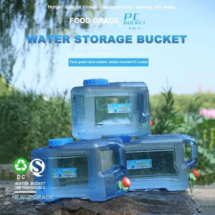 7.5-22L Jerricane d'Eau avec Robinet, Reservoir Eau Camping Car