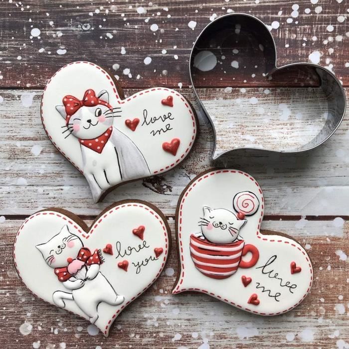 Accessoire Cuisine Lot De 10 Emporte-pièces Inox - Formes Biscuits - Pour Fêtes, Anniversaire, Mariage Décoration Pâtisserie