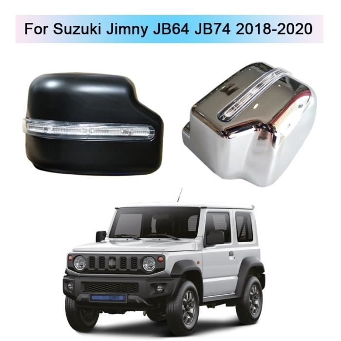 Rétroviseurs,Couvercle de rétroviseur de voiture avec clignotants LED,  couvercle de rechange pour Suzuki Jimny JB64 - Type Black - Cdiscount Auto