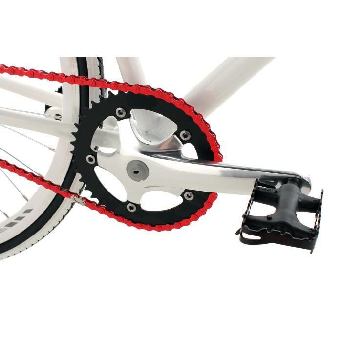Fixie 28 Essence blanc TC 59 cm KS Cycling Cdiscount Sport