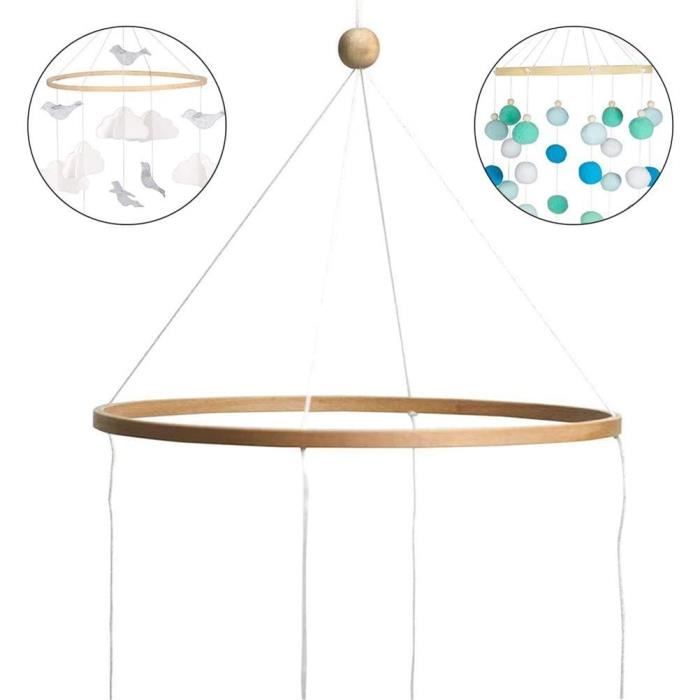 Carillon éolien DIY Décoration OOTSR 12 Kit Bricolage En Bois Pour