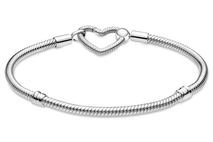 Bracelet Gourmette Souple Charms Cœurs - Acier Inoxydable Argenté - Top Qualité - Neuf Avec étiquettes