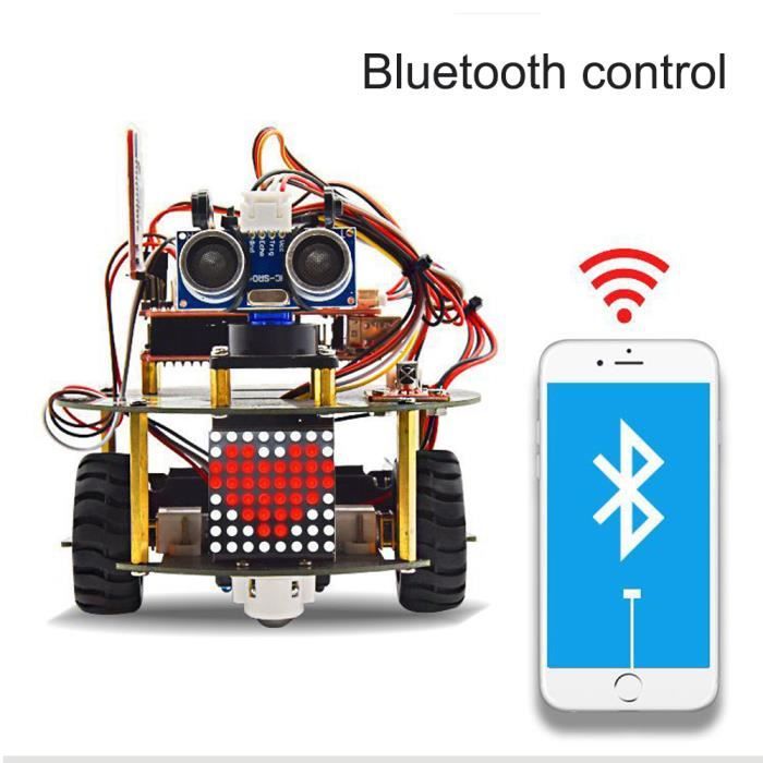 Robot Voiture programmable Infrarouge & Bluetooth