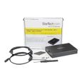 STARTECH Boîtier USB 3.1 (10 Gb/s) pour disque dur SATA de 2,5" - Avec câble USB-C intégré et UASP-2