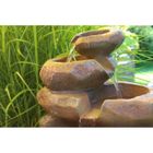 Fontaine De Jardin Arnusa Avec Cascade Et LED - 78cm - Pompe Incluse - Style Roche
