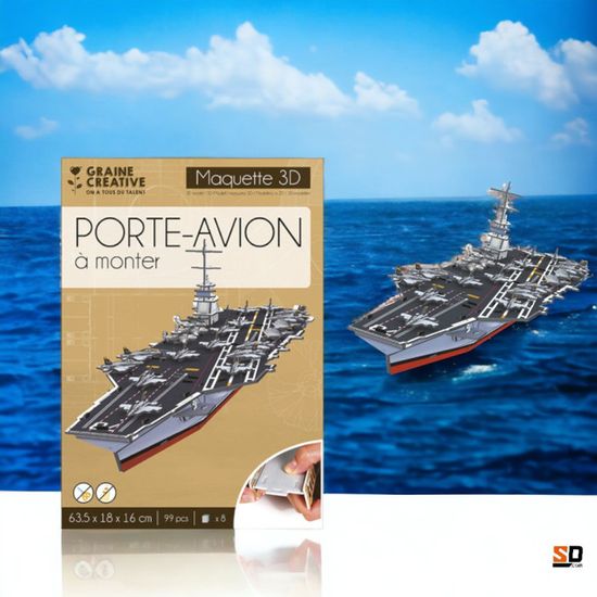 PUXZYAX Maquette de Porte-Avions à Assembler soi-même : Un Cadeau inspirant pour Les garçons, Une décoration créative à Exposer Une assemblée. Puzzle de Navire l'échelle PUXZYAX Maquette de Porte-Avions à Assembler soi-même : Un Cadeau inspirant pour Les garçons, Une décoration créative à Exposer Une assemblée. Puzzle de Navire l'échelle