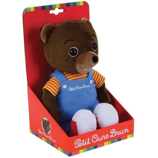 Peluche Petit Ours Brun – 22 Cm – Coffret – Doux – Collection Jemini