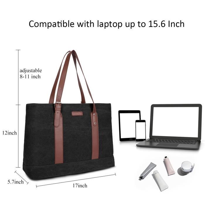 FosTak Sac fourre tout pour ordinateur portable 15 6 pouces pour