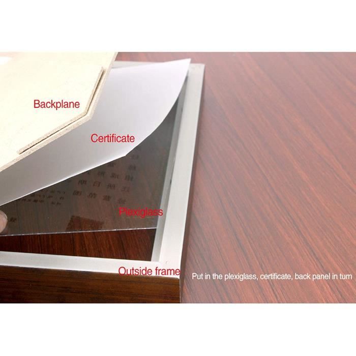 CADRE D'AFFICHAGE DE Certificat Tableau Porte-affiche Famille Photo EUR 22,35 - FR