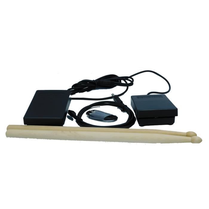 Batterie électronique avec pad de Percussion, Pliable et Portable