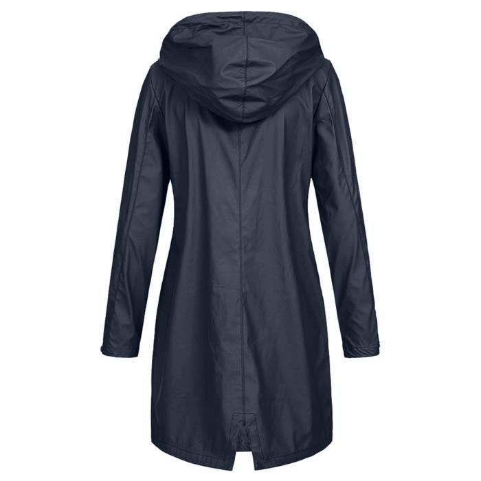 Trench Femme Sweat à capuche Navy Coupevent imperméable Navy Cdiscount PrêtàPorter