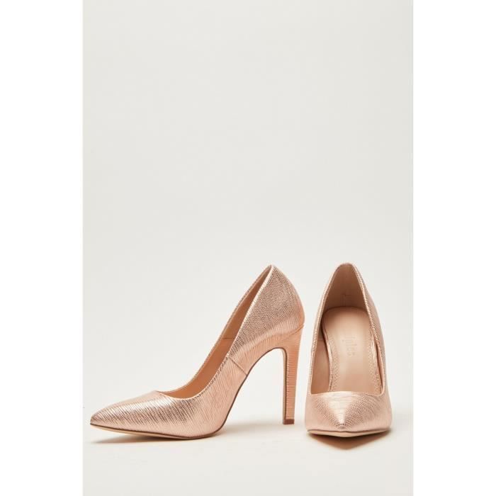 Escarpin doré rose new arrivals