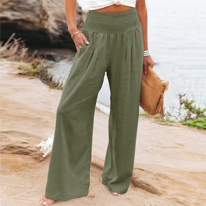 Pantalon large ete deals