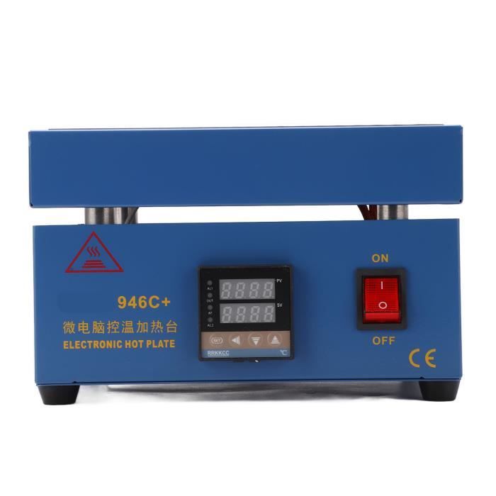 Plaque Chauffante Numérique 500W - 150x150 Mm Pour Soudure Et Labo