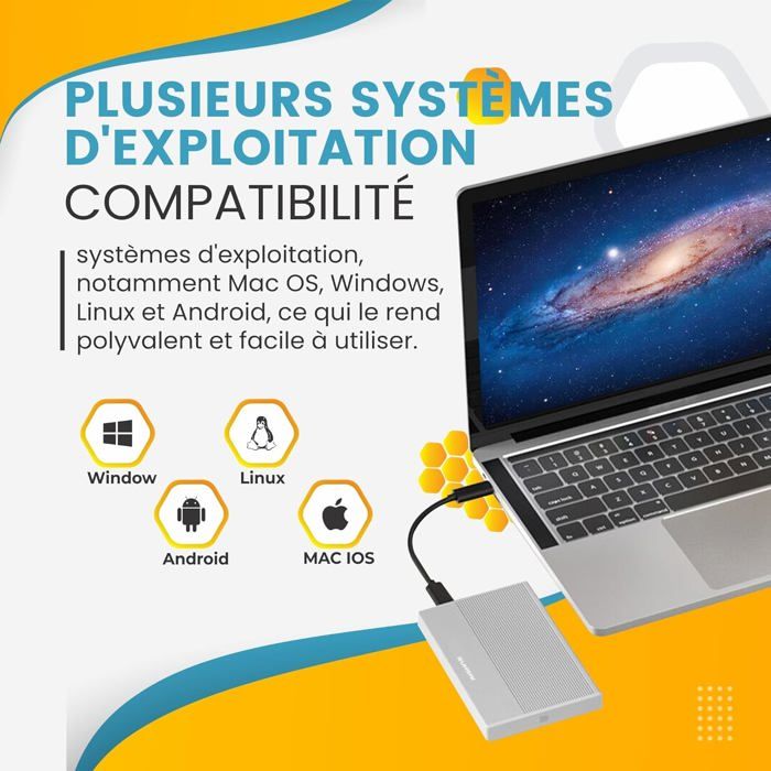 Disque dur externe SSD 500Go bon prix et moins cher en vente au cameroun