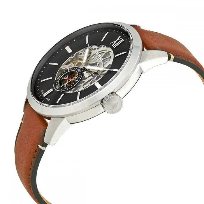 Fossil Townsman Homme 48mm Bracelet Cuir Marron Automatique Montre