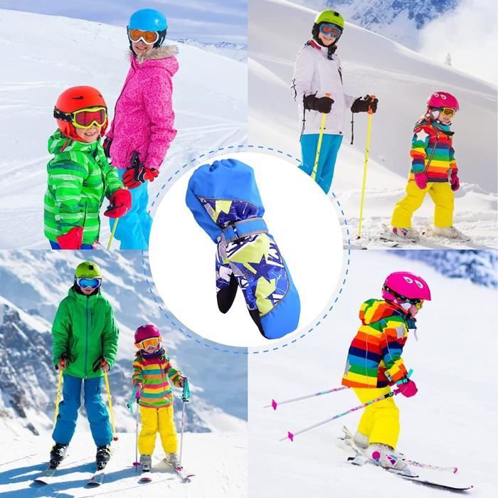 Gants de ski enfants neige antidérapants