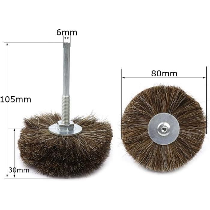 Brosse Métallique Pour Brosseuse Pneumatique – Fil Acier Droit 23x105 Mm, Neuve