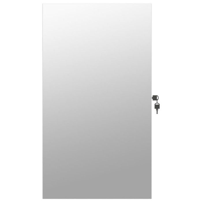 vidaXL Armoire à bijoux avec miroir mural noir 30x8,5x90 cm - Design chic vidaXL Armoire à bijoux avec miroir mural noir 30x8,5x90 cm - Design chic