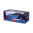 Voiture de collection en métal Bugatti Chiron bleue à l'échelle 1/18ème - BBURAGO-4