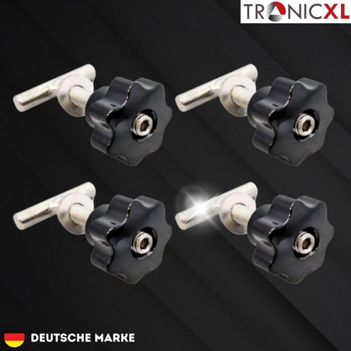 Kit De Vis De Rechange Pour Trampoline – 6 Vis En Acier Zingué, Écrous Amovibles, Fixation Sécurisée