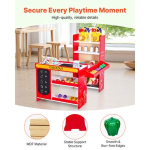 Kit de supermarché - AMOUNE - Caisse enregistreuse avec Scanner - Jouet - Enfant - Mixte