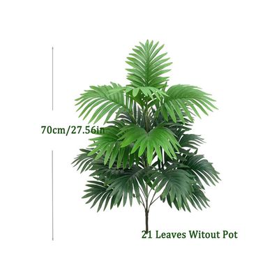 Palmier Artificiel Areca 1,8 M - Plante Tropicale En Pot Blanc, Tronc épais - Décoration Intérieur/extérieur, Entretien Zéro, Réaliste - 4