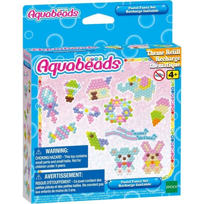 Aquabeads L'atelier d'initiation, Coffret 900 perles de 25 couleurs, perles qui