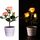 Pot de fleur lumineux solaire