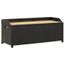 Banc De Rangement De Jardin 120 Cm Boite De Rangement Coffre De Rangement Resine Tressee Noir Achat Vente Boite De Rangement Banc De Rangement De Jardin Cdiscount