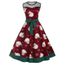 Femmes Robe Noel Femmes Manches Pere Noel Impression Bandage Dentelle Party Dress Vintage Rouge Rouge Achat Vente Robe Cdiscount
