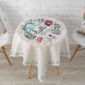 Nappe Ronde 90 90cm Tissu De Table Basse Impermeable Nappe Pour