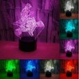 Moto 3d Led Lampe Cool Garcon Nuit Lumiere Led Bureau Table Rgb