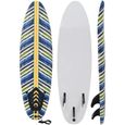 vidaXL Planche de surf 170 cm Design de feuille-0