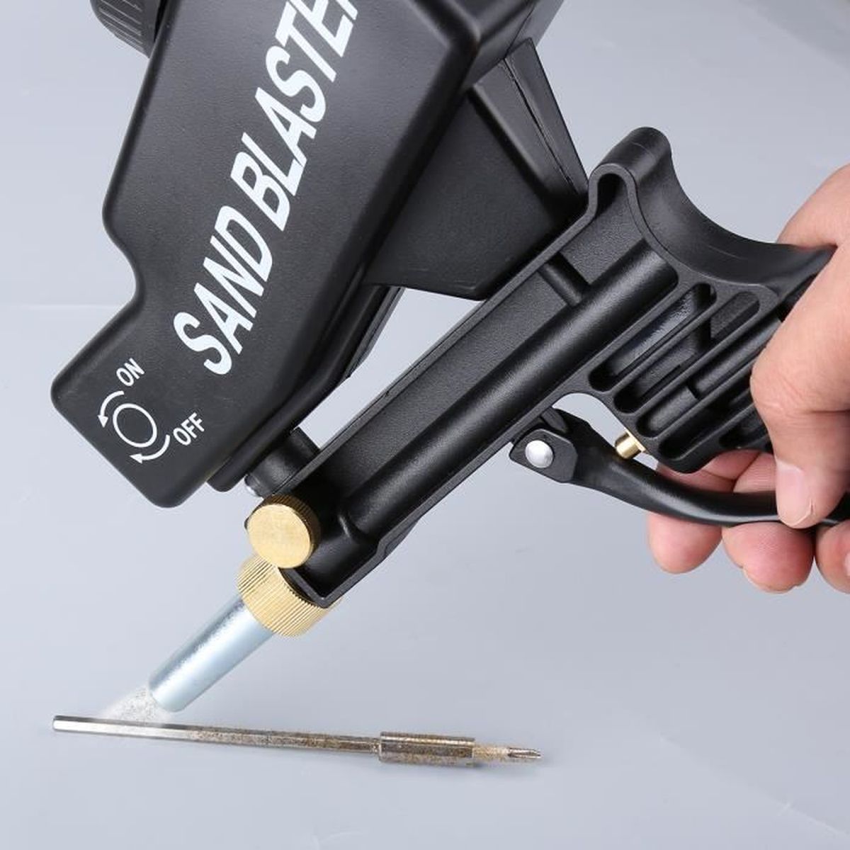Sablage au jet de sable Pistolet de sablage Pneumatique Sableus ...