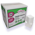 BRAND OUATINELLE - Papier toilette en feuilles lisses pliées I382L - 2 plis - 17 x 11 cm - Carton de 9000 (36 x 250) - Fabriqué en F[109]