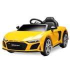 Playkin - audi R8 yellow - voiture électrique pour enfants , batterie 12V y 7Ah avec télécommande +3 ans