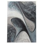 UN AMOUR DE TAPIS tapis grand salon 280x380 tissé bleu et gris rectangle Motif rond GARCA