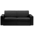 ITALIAN SPIRIT Canapé-Lit 2-3 Places DREAMER microfibre gris Convertible express 120*197*16 microfibre gris graphite matelas 16 cm gris Microfibre