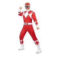 Déguisement de Power Ranger rouge adulte - Funidelia- 118776- Déguisement homme et accessoires Halloween, carnaval et Noel