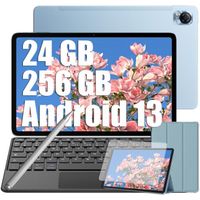 Blackview MEGA1 Tablette Tactile 11.5" 120Hz Android 13 2.4G+5G Wifi, RAM 24 Go ROM 256 Go/SD 1 To 8800mAh Bleu Avec Clavier K1