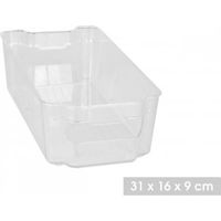 Panier de Rangement Frigo Plastique Transparent  Casier Pour Réfrigérateur ( lot de 2 ) Canette ,Bouteille, Aliments