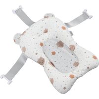 Tapis de bain pour bébé Vvikizy - Blanc - Antidérapant - Doux - Séchage rapide - Léger