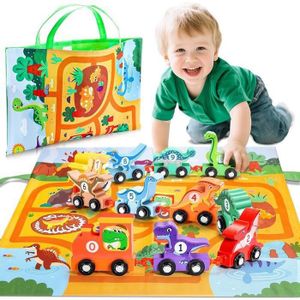 Piste de course flexible avec voitures dinosaures 2 PCS pour garçons et filles, meilleur cadeau jouets dinosaures - 2026 Dinosaur jouets, voiture de dinosaure price