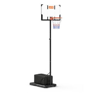 Gilikoko Children's Basketball Basket on Adjustable Stand 110-190 cm Int/Ext 3-8 Years | Balloon + Air Pump Included • For Garden/Apartment • Ideal