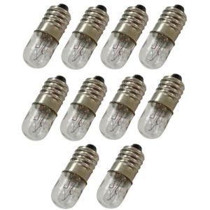 Aerzetix 10x Bulbs Lamps Bulbs E10/ 1LED SMD 12/ V White Light C17488