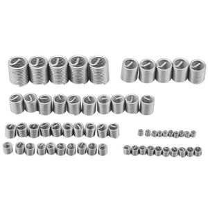 Paquet de 50 M3 1D-3D Kit de Réparation de Filetage Filets Rapportés Kit Outils Combinés Insert de Filetage de Fil en Acier Inoxydable 