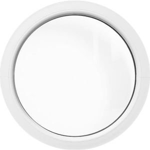 FENÊTRE - BAIE VITRÉE Fenêtre ronde fixe 700 mm PVC blanc oeil de boeuf