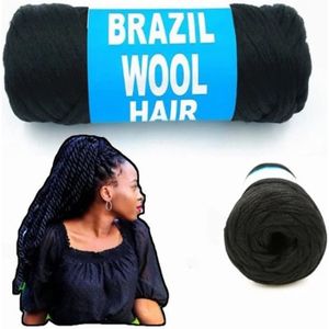 PERRUQUE - POSTICHE  cheveux en laine brésilienne fibre synthétique ig